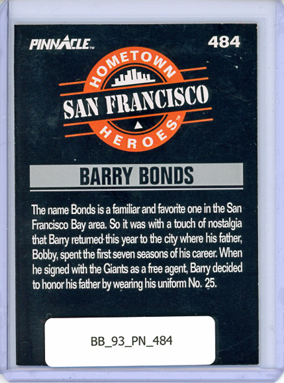 Barry Bonds 1993 Pinnacle #484 Hometown Heroes