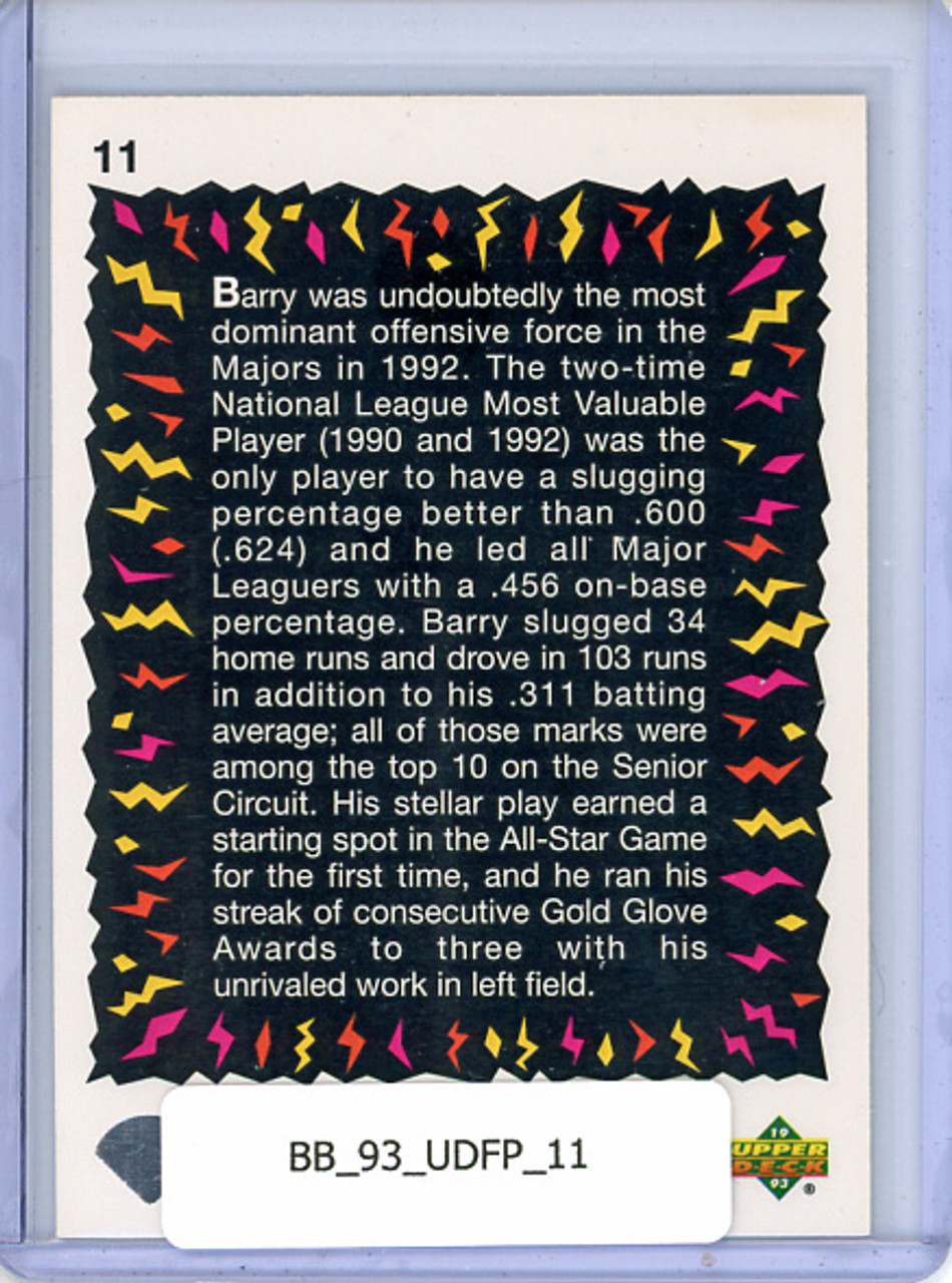 Barry Bonds 1993 Upper Deck Fun Pack #11 Hot Shots