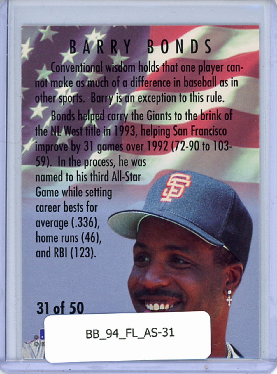 Barry Bonds 1994 Fleer, All-Stars #31