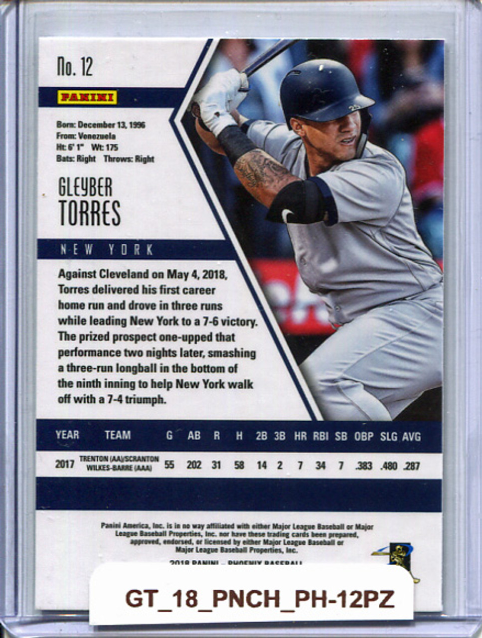 Gleyber Torres 2018 Chronicles, Phoenix #12