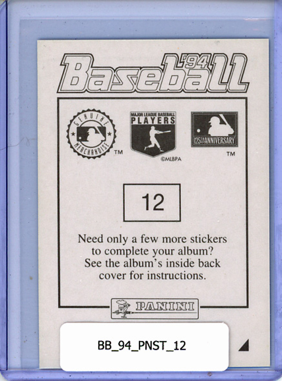 Barry Bonds 1994 Panini Stickers #12