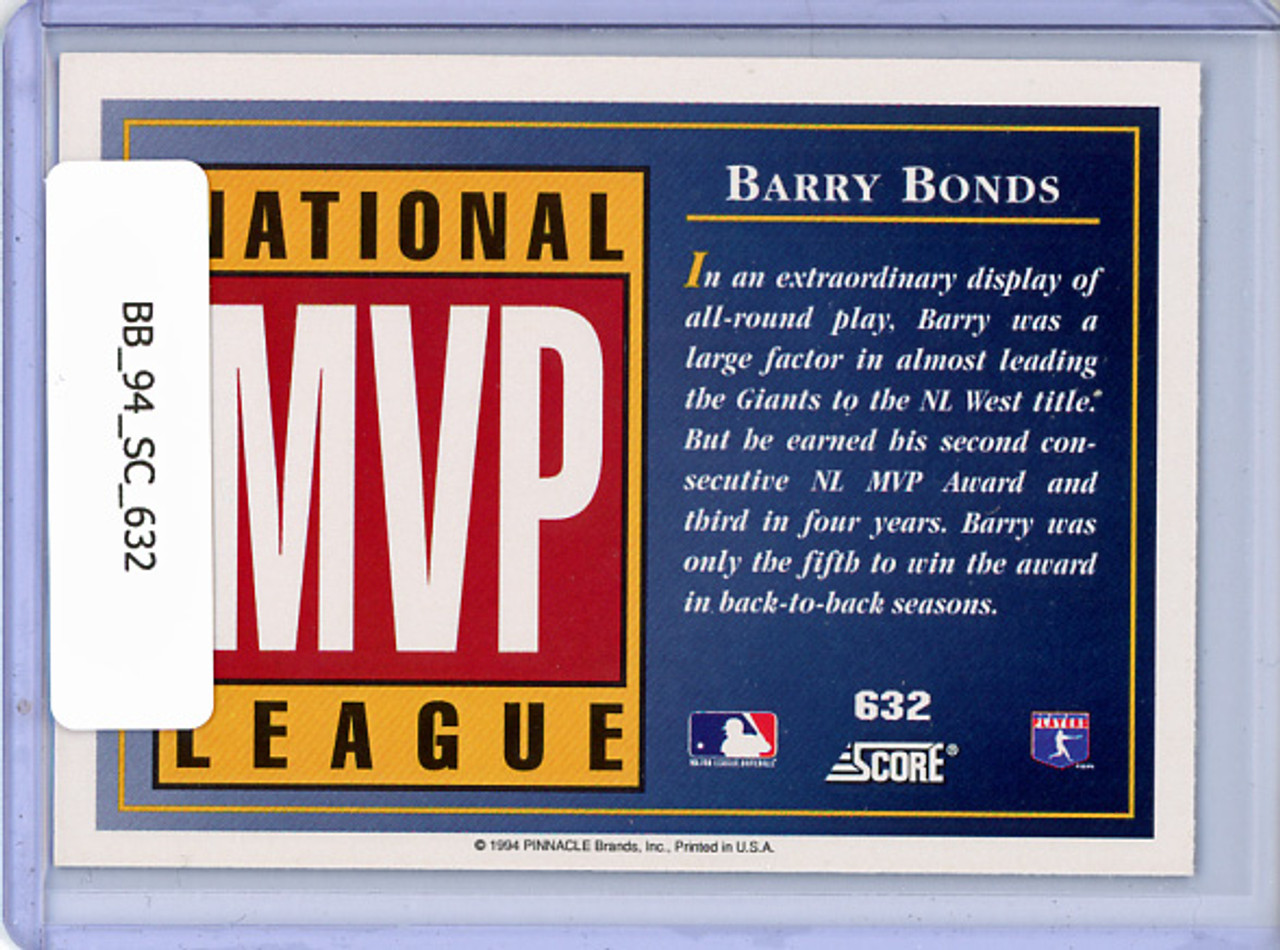 Barry Bonds 1994 Score #632 MVP