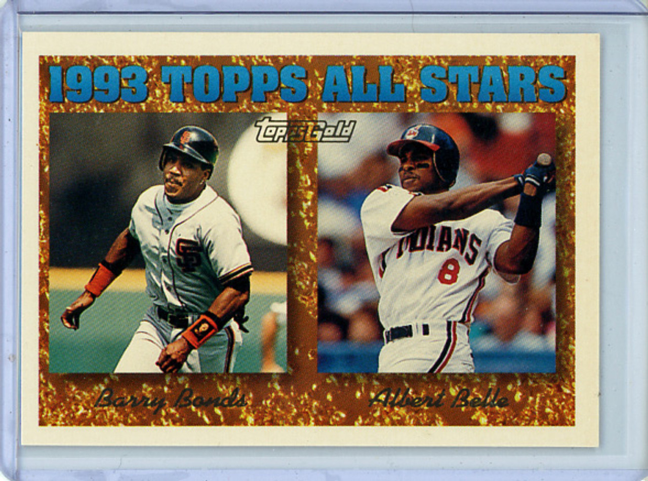 Barry Bonds, Albert Belle 1994 Topps Gold #390 All-Star