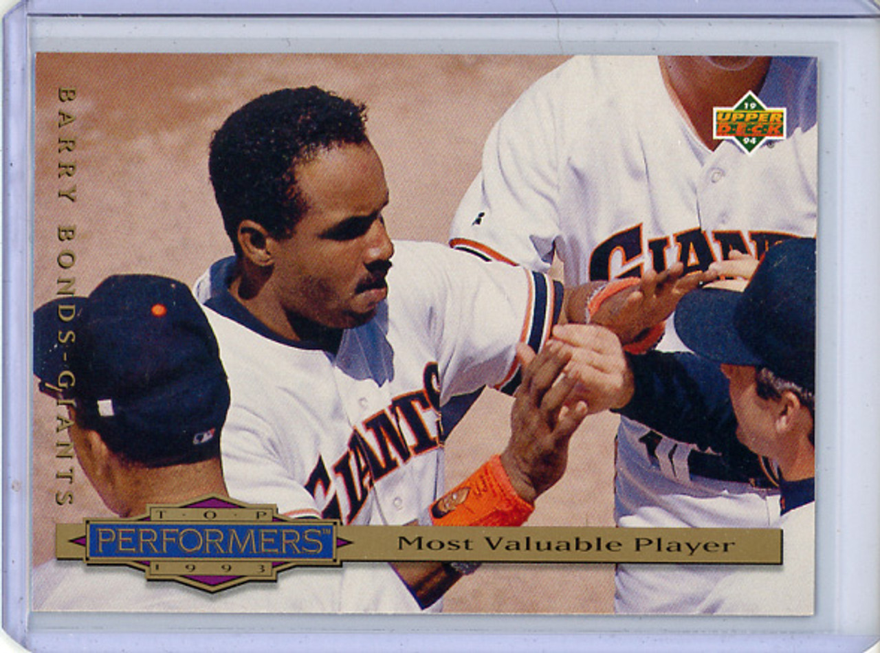 Barry Bonds 1994 Collector's Choice #311 Top Performers