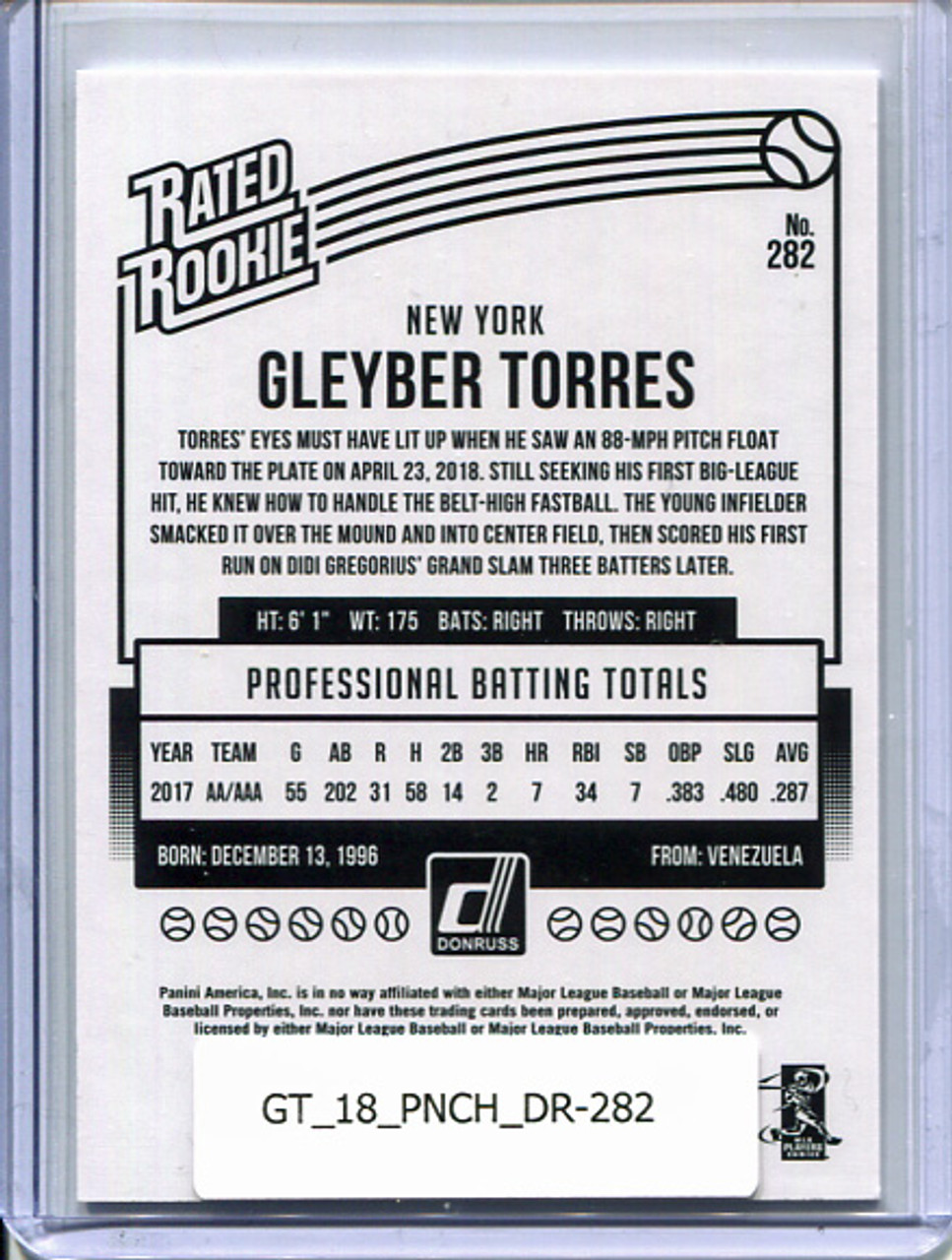 Gleyber Torres 2018 Donruss #282