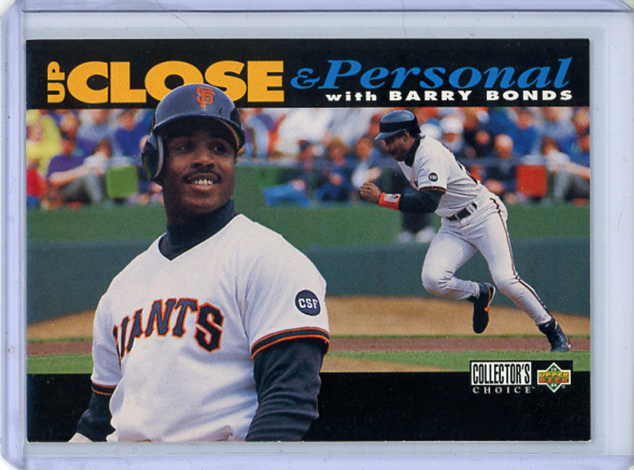 Barry Bonds 1994 Collector's Choice #632 Up Close & Personal