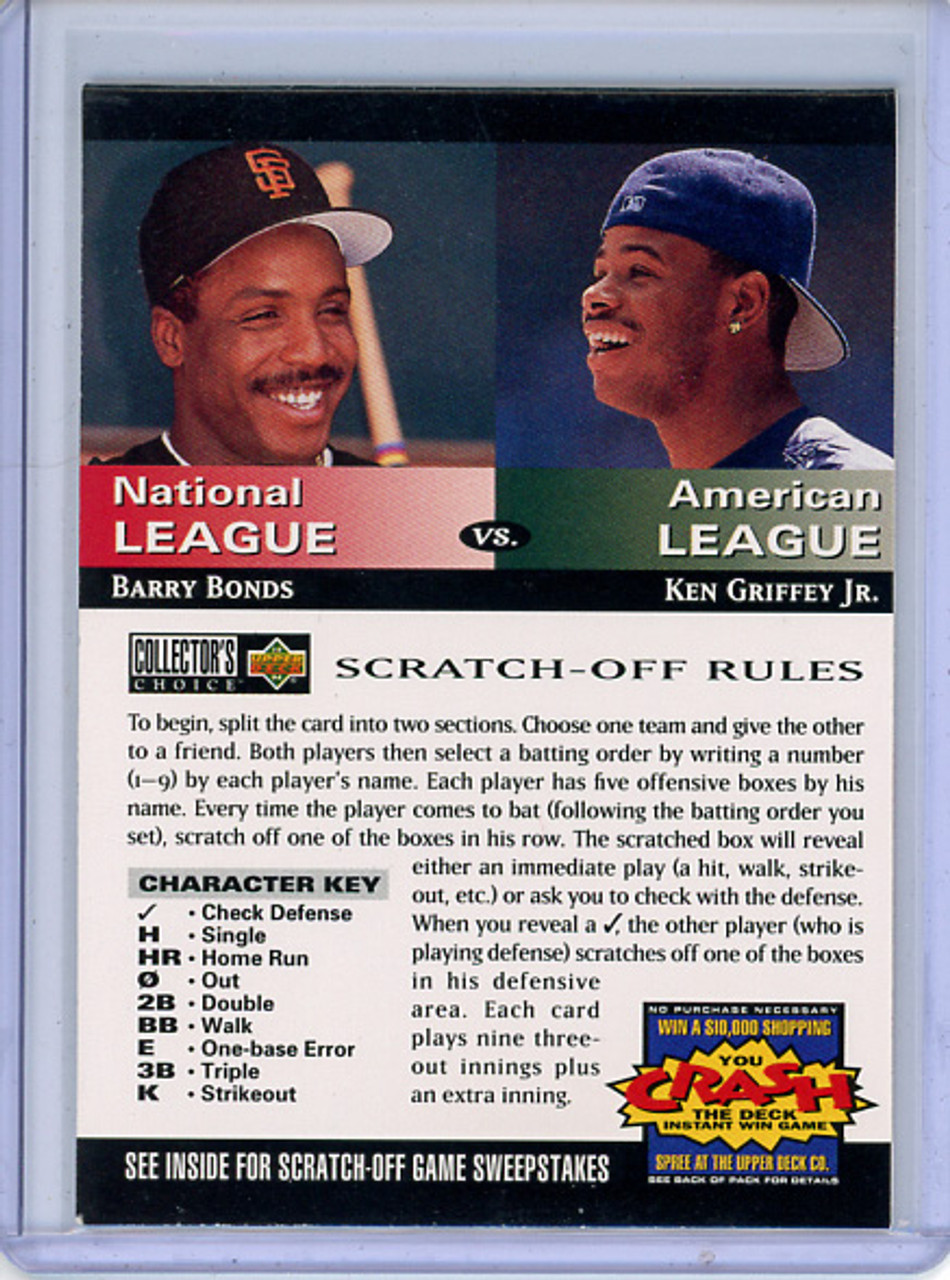 Barry Bonds, Ken Griffey Jr. 1994 Collector's Choice, Team vs. Team #2