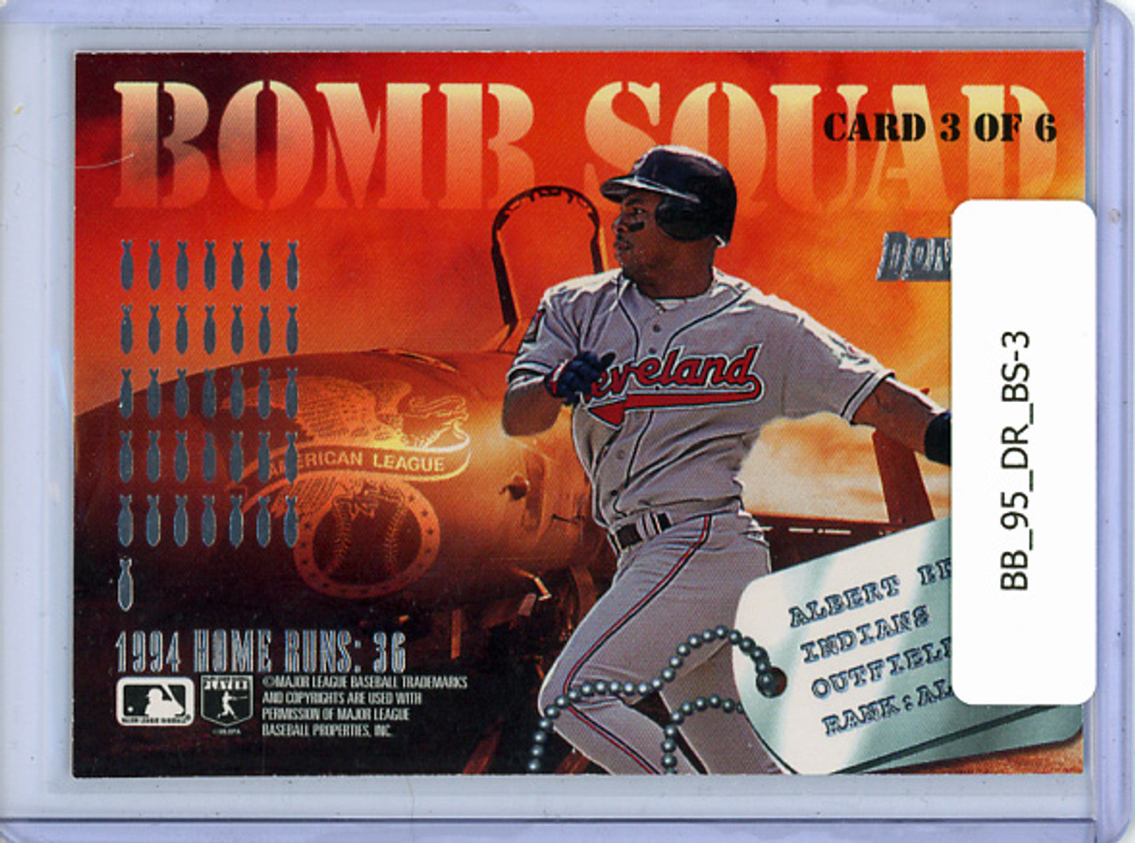 Barry Bonds, Albert Belle 1995 Donruss, Bomb Squad #3