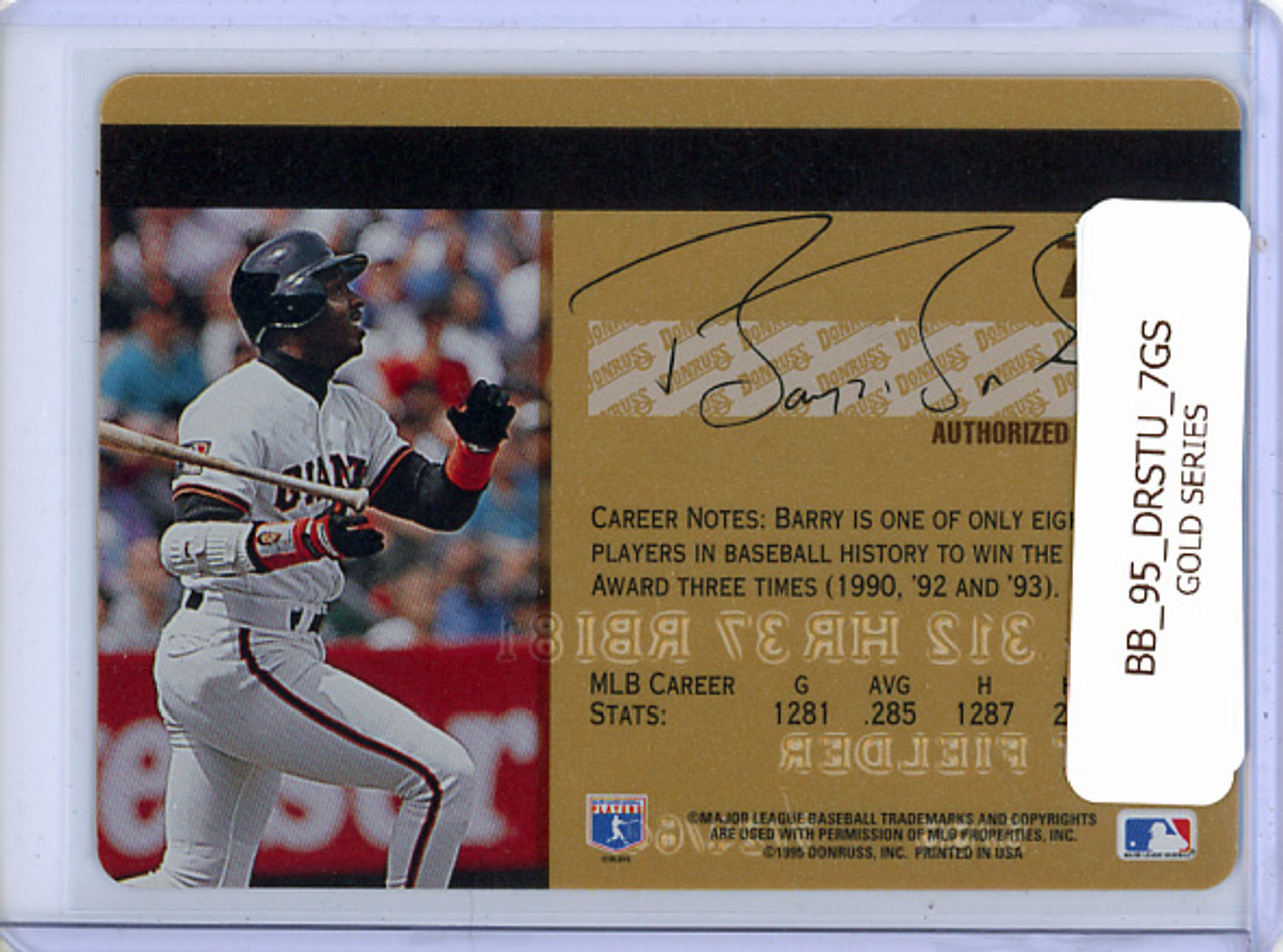 Barry Bonds 1995 Studio #7 Gold Series