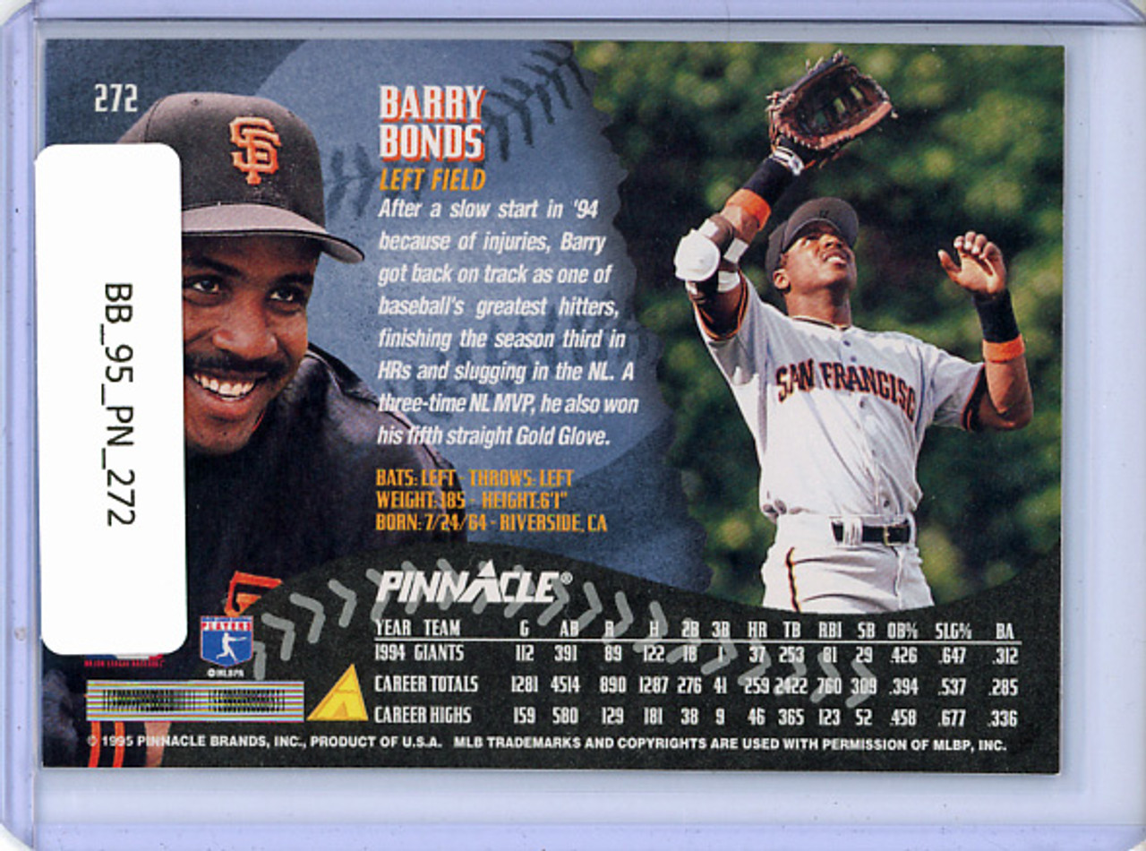 Barry Bonds 1995 Pinnacle #272