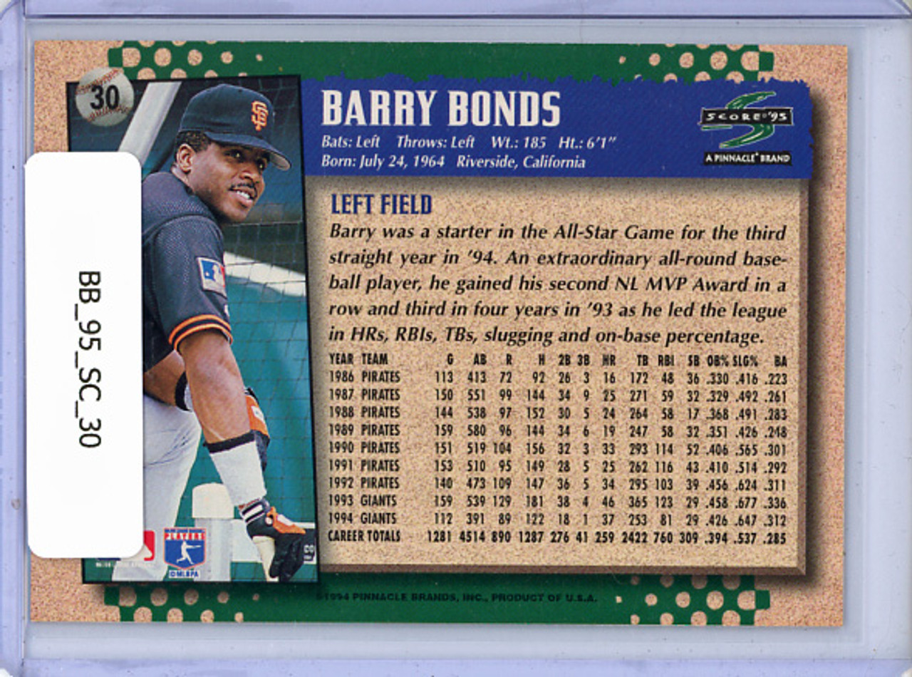 Barry Bonds 1995 Score #30