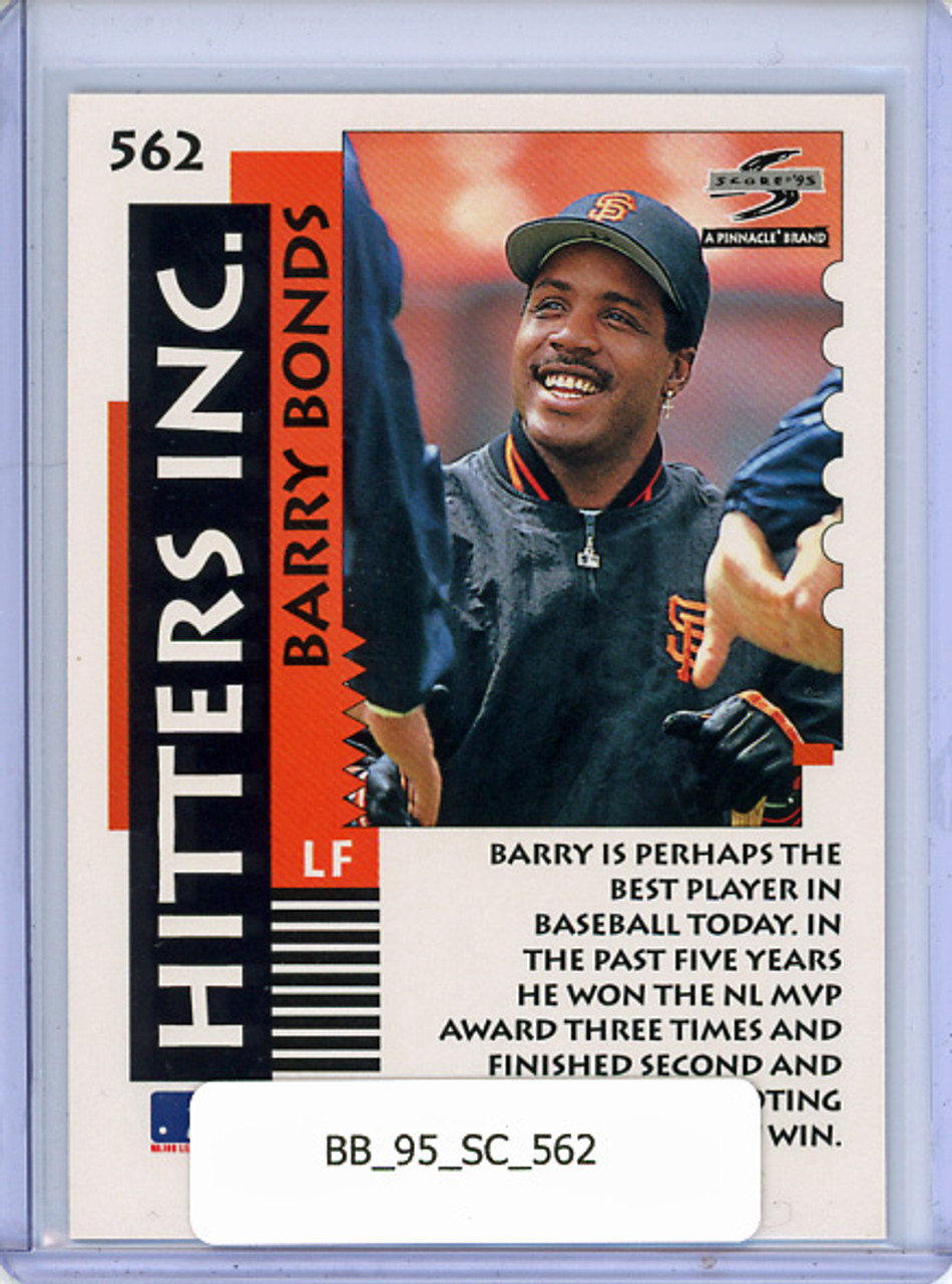 Barry Bonds 1995 Score #562 Hitters Inc.