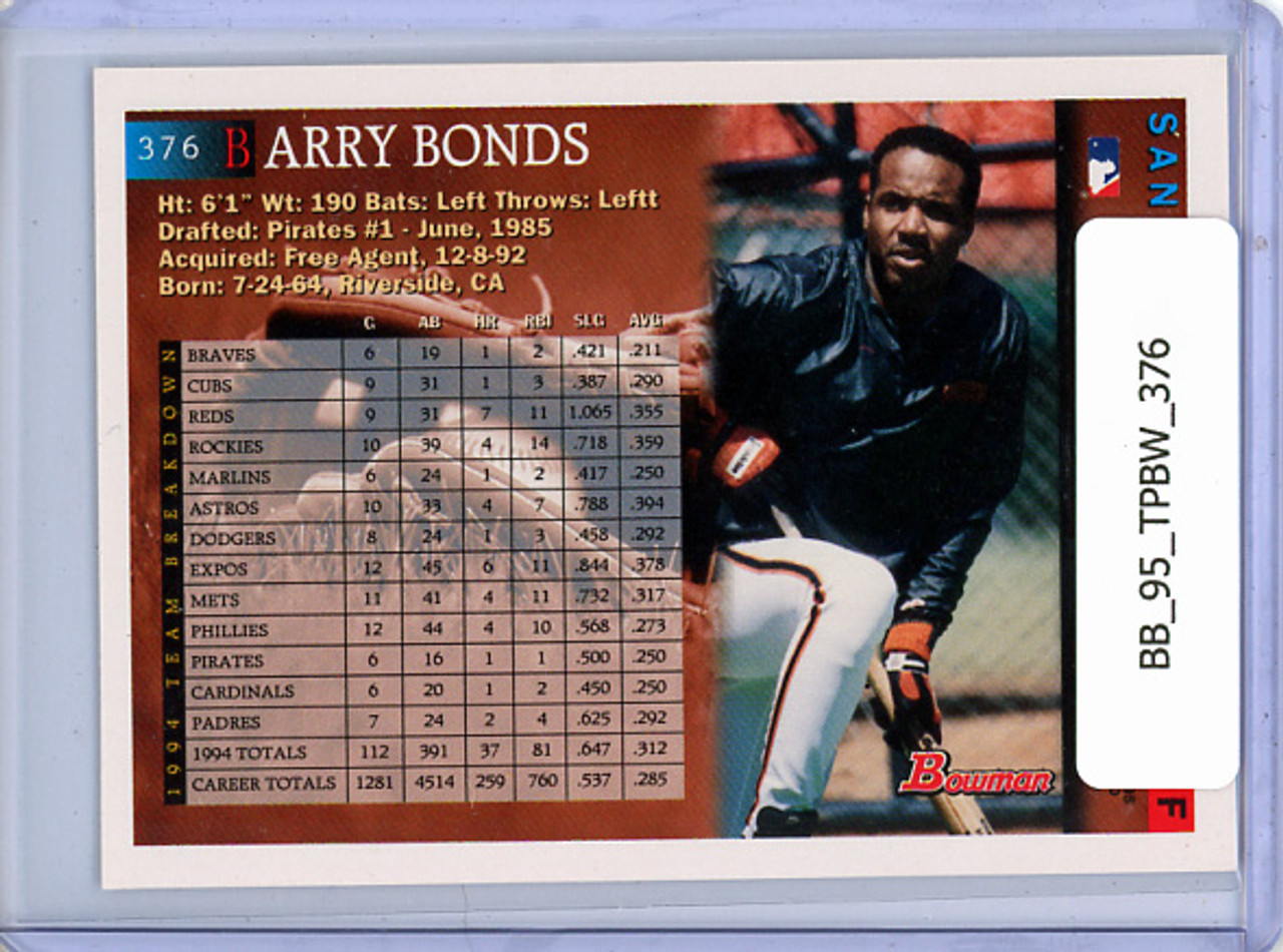 Barry Bonds 1995 Bowman #376