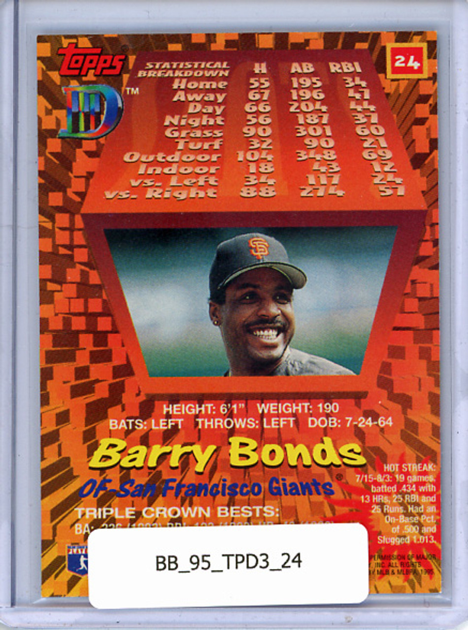 Barry Bonds 1995 Topps D3 #24