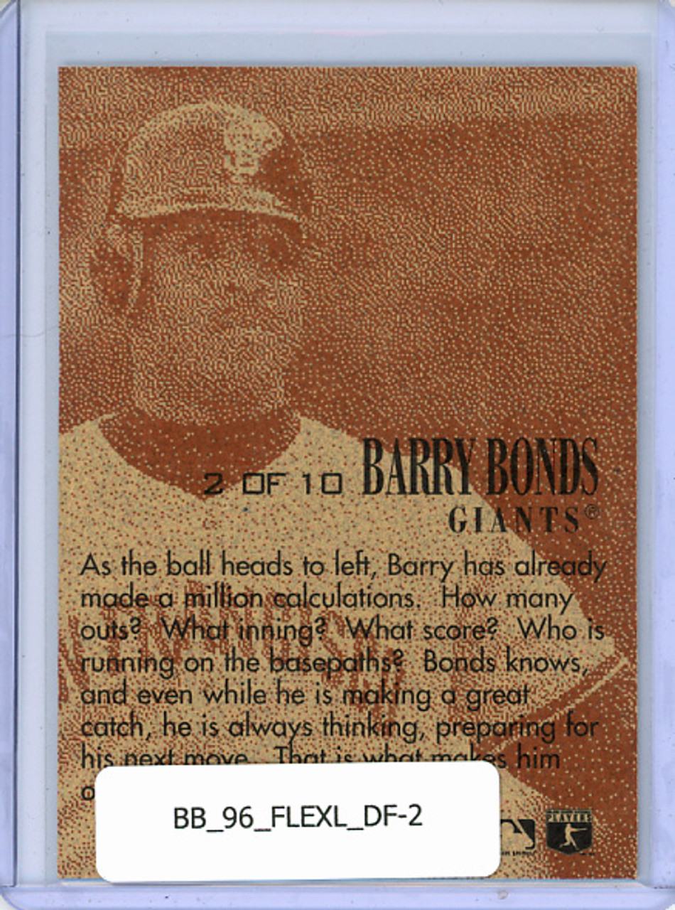 Barry Bonds 1996 Fleer Emotion-XL, D-Fense #2