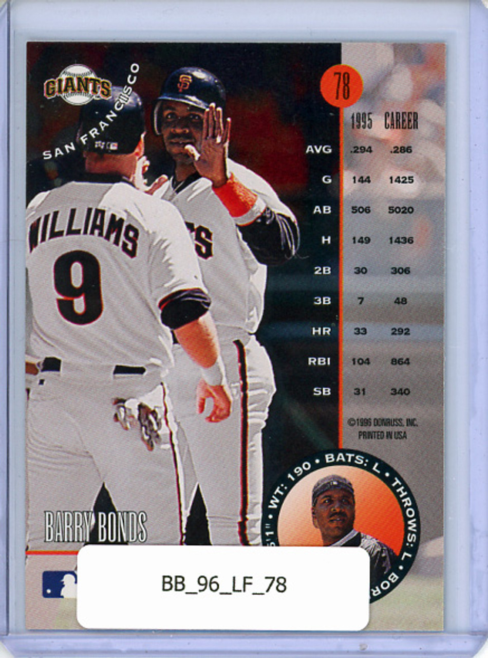 Barry Bonds 1996 Leaf #78