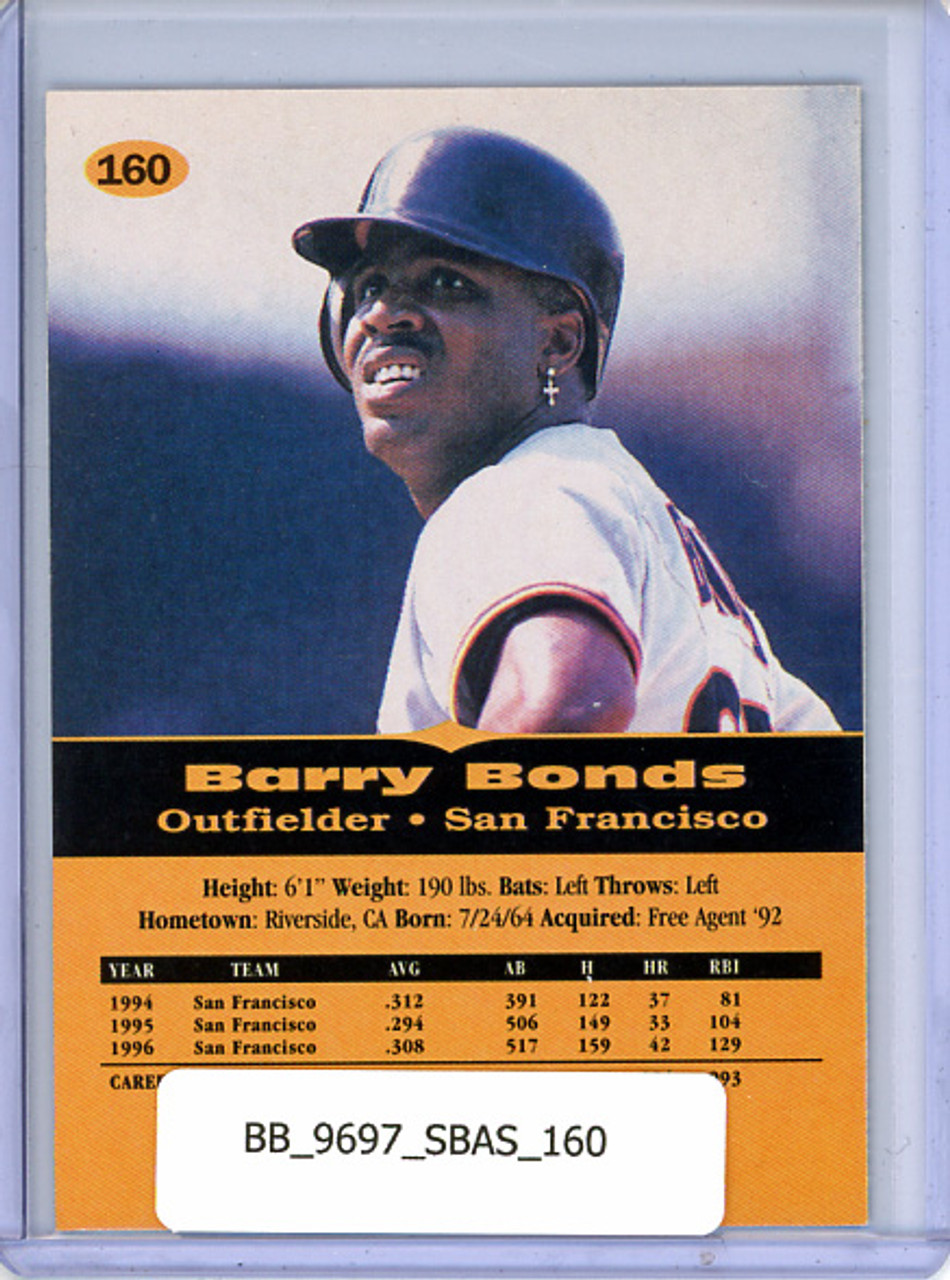 Barry Bonds 1996 Score Board All Sport PPF #160
