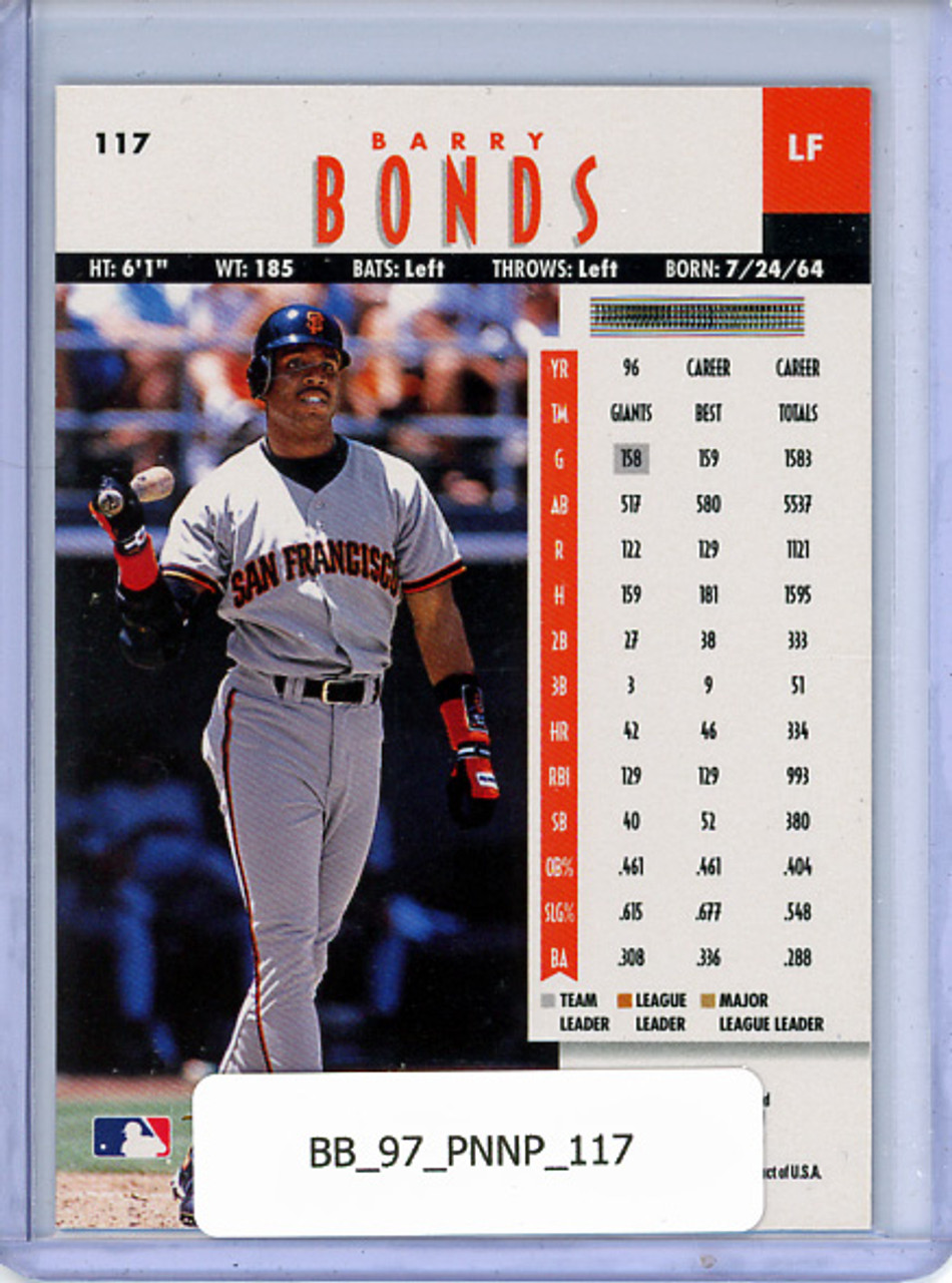 Barry Bonds 1997 New Pinnacle #117