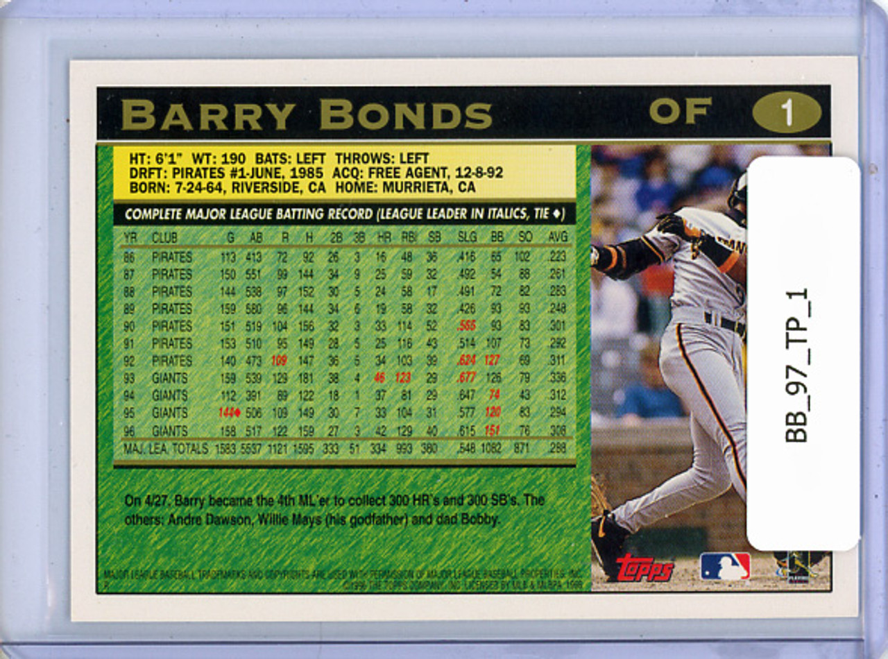 Barry Bonds 1997 Topps #1