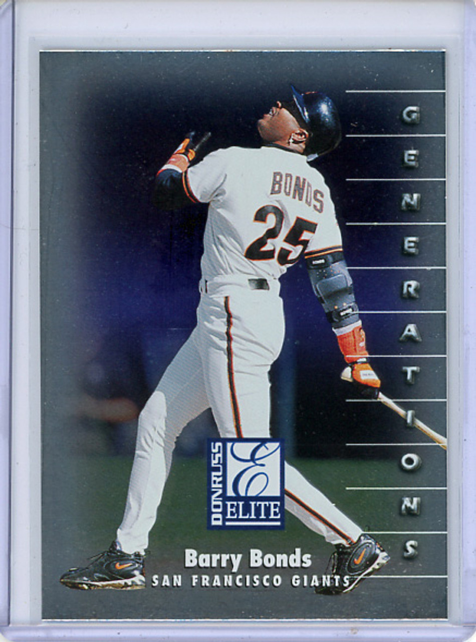 Barry Bonds 1998 Donruss Elite #133 Generations