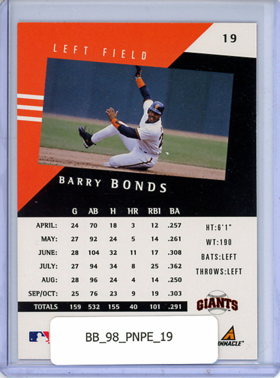 Barry Bonds 1998 Pinnacle Performers #19