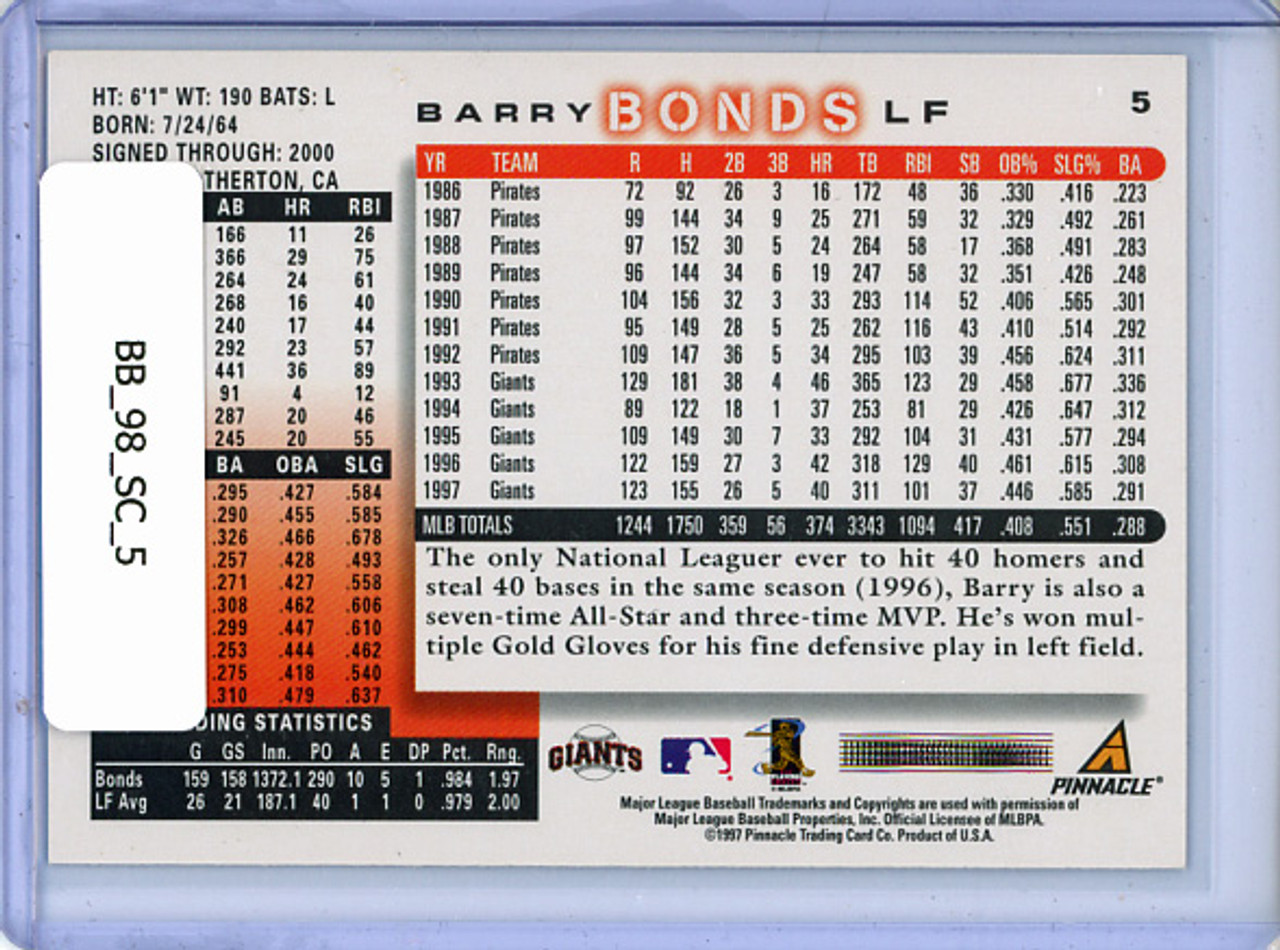 Barry Bonds 1998 Score #5