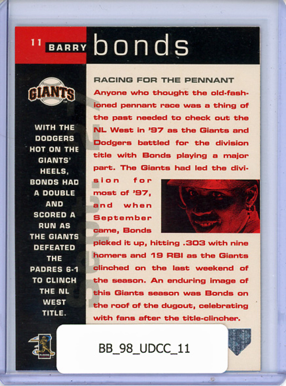 Barry Bonds 1998 Collector's Choice #11 Cover Glory