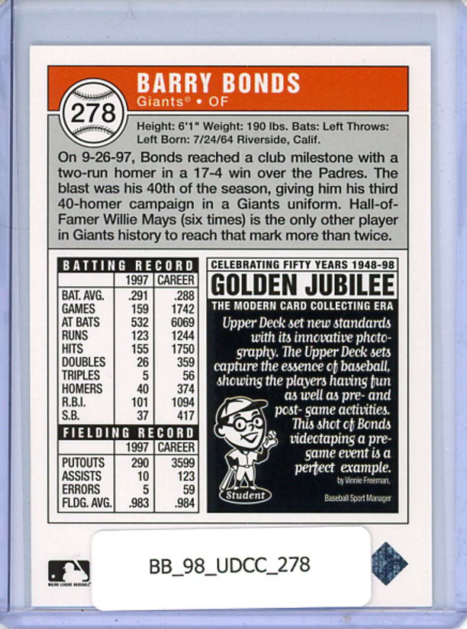 Barry Bonds 1998 Collector's Choice #278