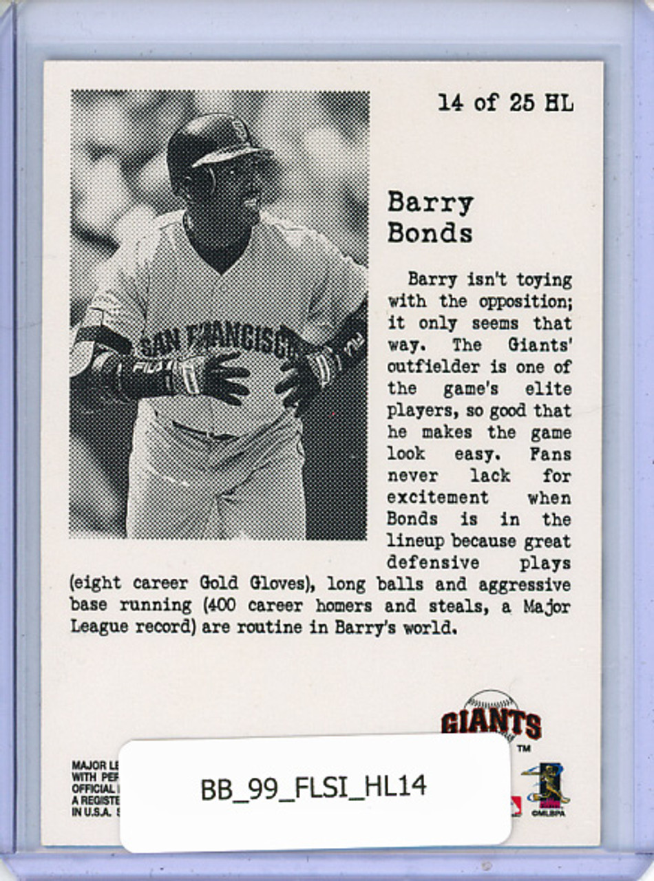 Barry Bonds 1999 Sports Illustrated, Headliners #HL14