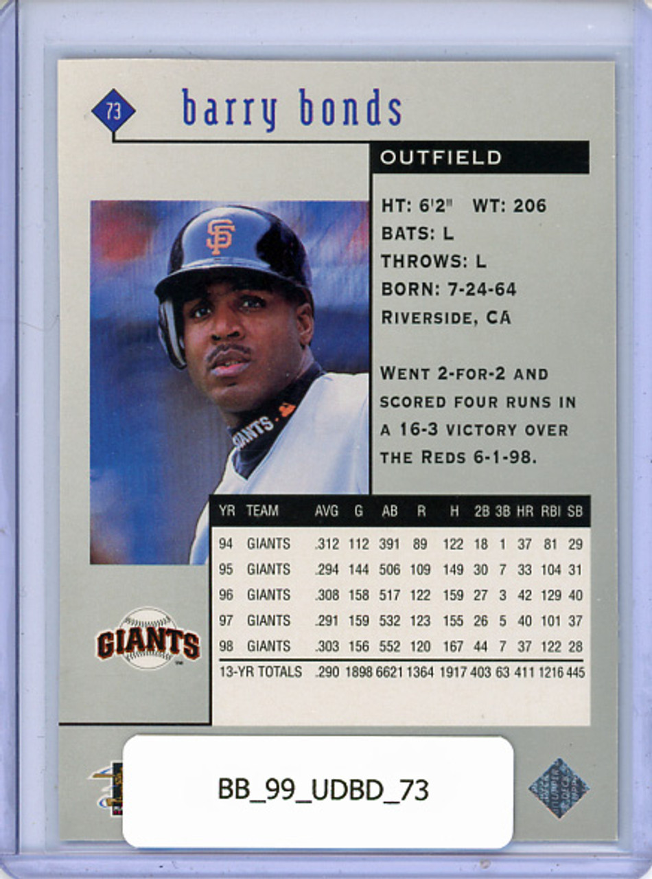 Barry Bonds 1999 Black Diamond #73