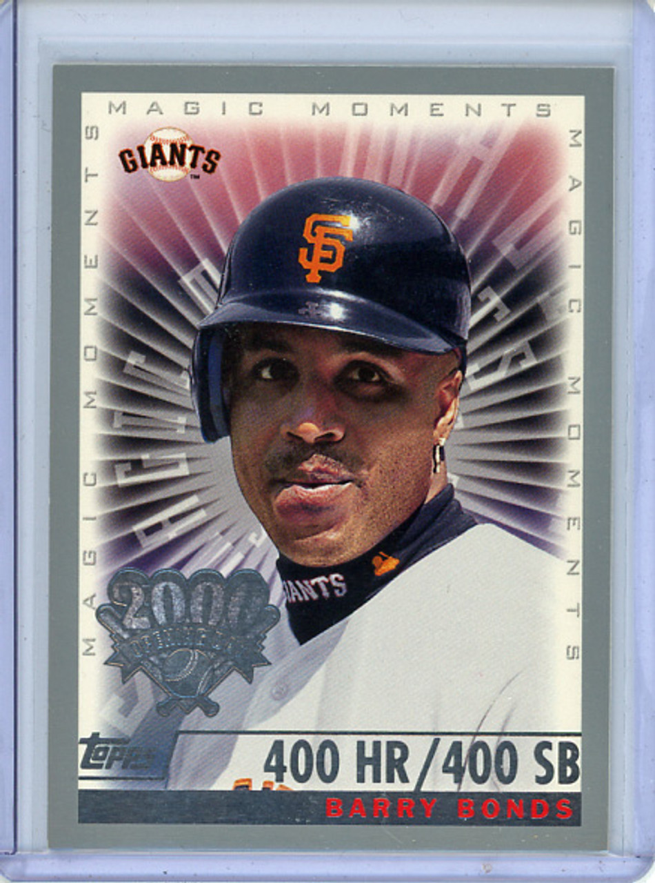 Barry Bonds 2000 Opening Day #161 Magic Moments 400 HR/400 SB
