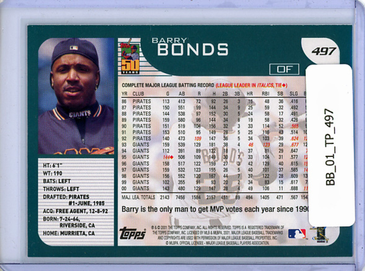 Barry Bonds 2001 Topps #497