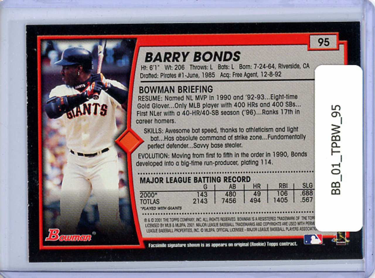 Barry Bonds 2001 Bowman #95