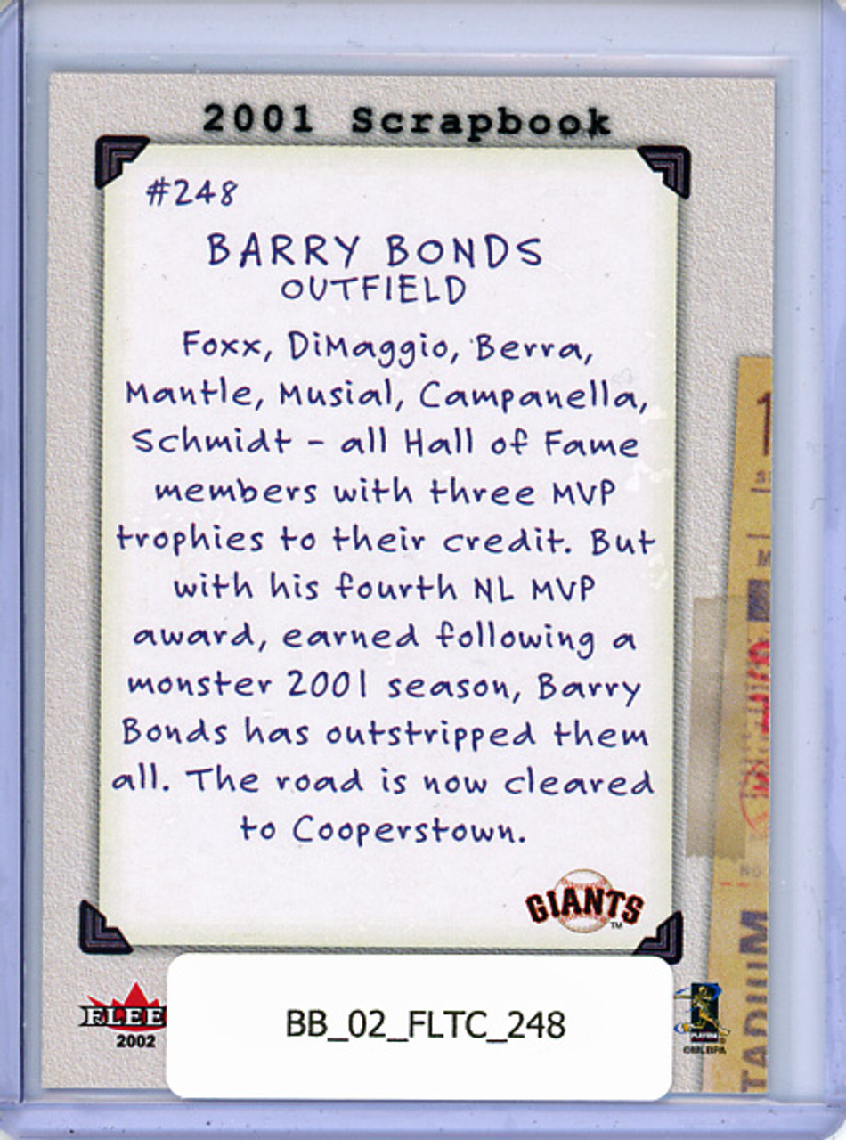 Barry Bonds 2002 Triple Crown #248 Scrapbook
