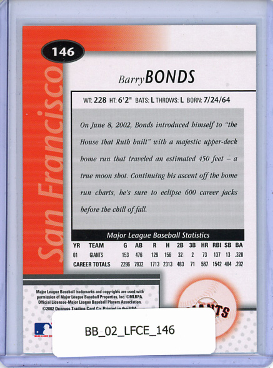 Barry Bonds 2002 Leaf Certified #146