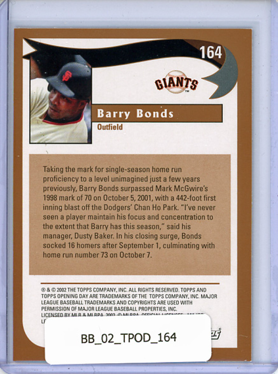 Barry Bonds 2002 Opening Day #164 Season Highlight
