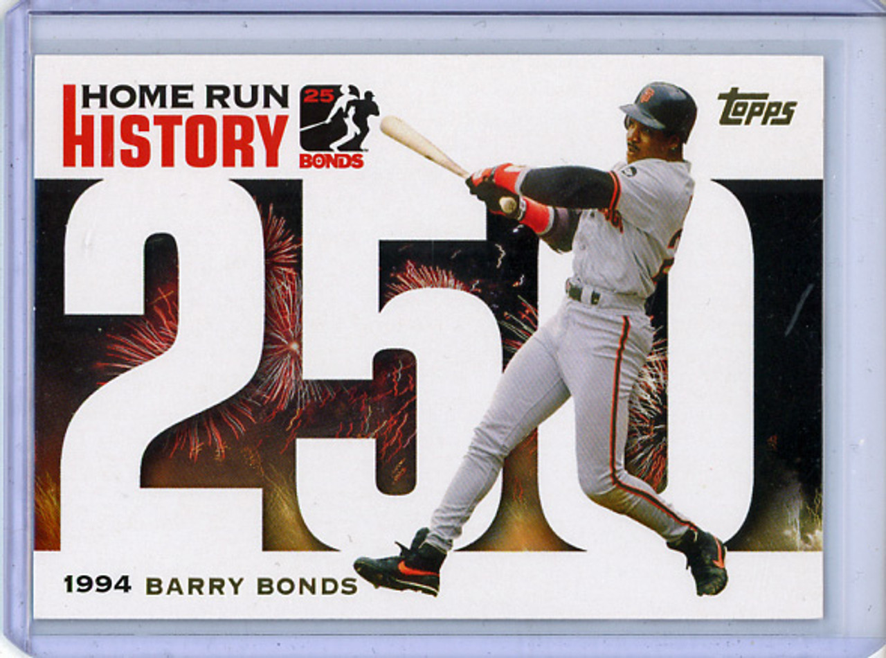 Barry Bonds 2005 Topps, Home Run History #BB250 HR 250