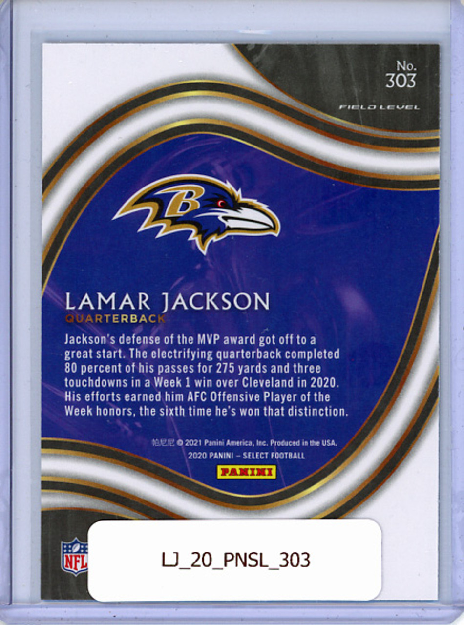 Lamar Jackson 2020 Select #303 Field Level