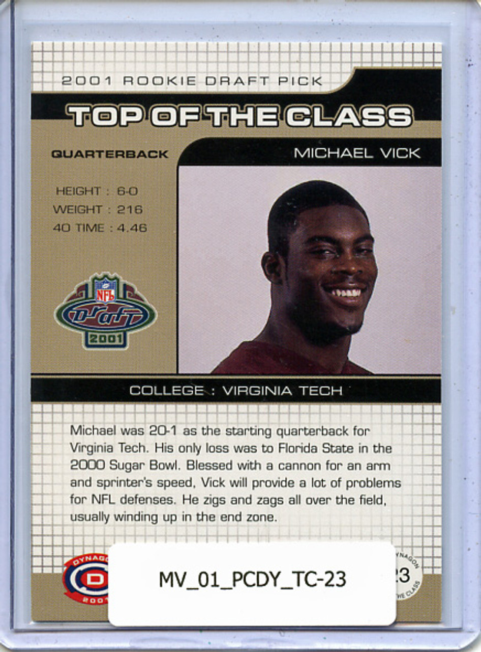 Michael Vick 2001 Dynagon, Top of the Class #23