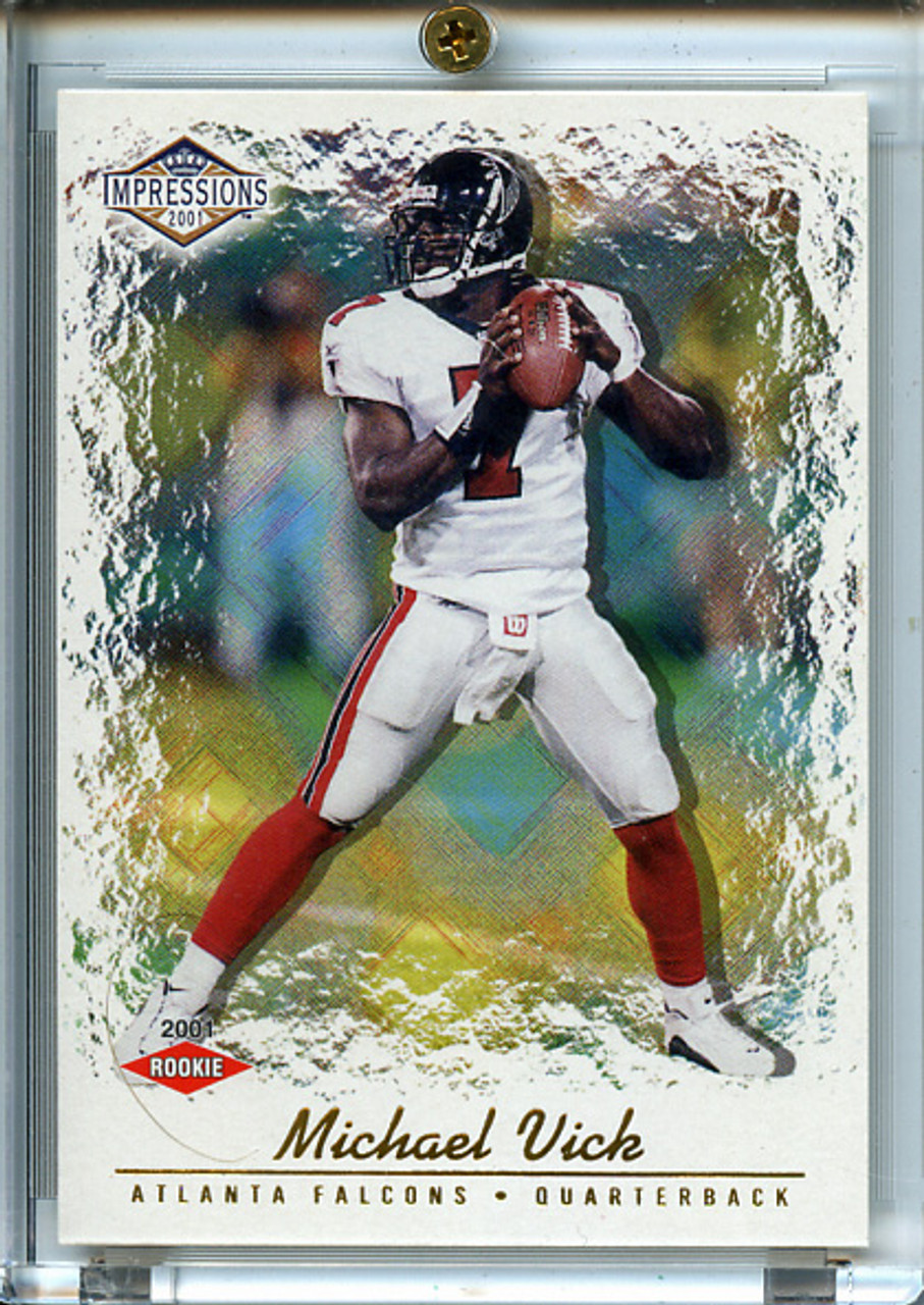 Michael Vick 2001 Pacific Impressions #149 Hobby Red Backs (#061/280)