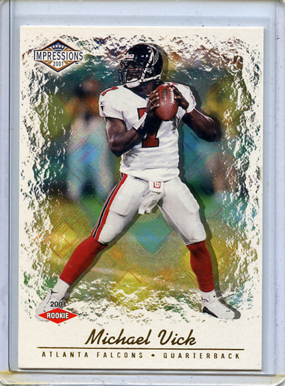 Michael Vick 2001 Pacific Impressions #149 Hobby Red Backs (#063/280)