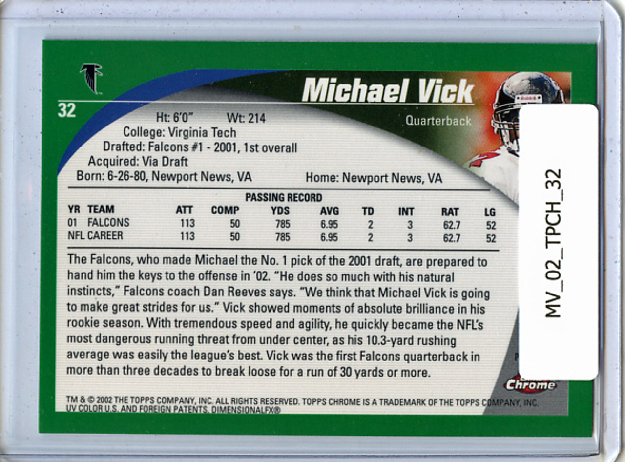 Michael Vick 2002 Topps Chrome #32