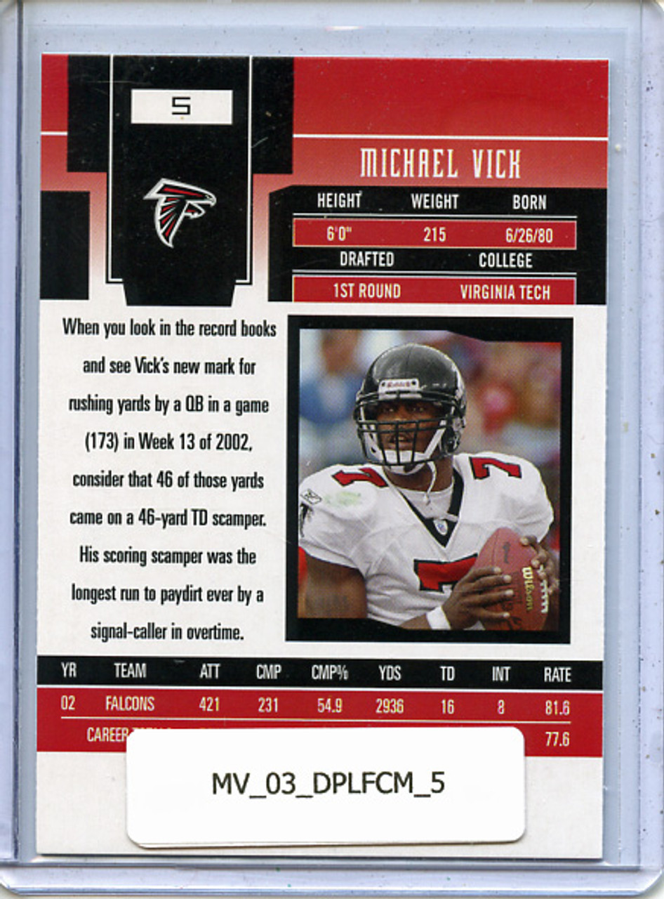 Michael Vick 2003 Leaf Certified Materials #5