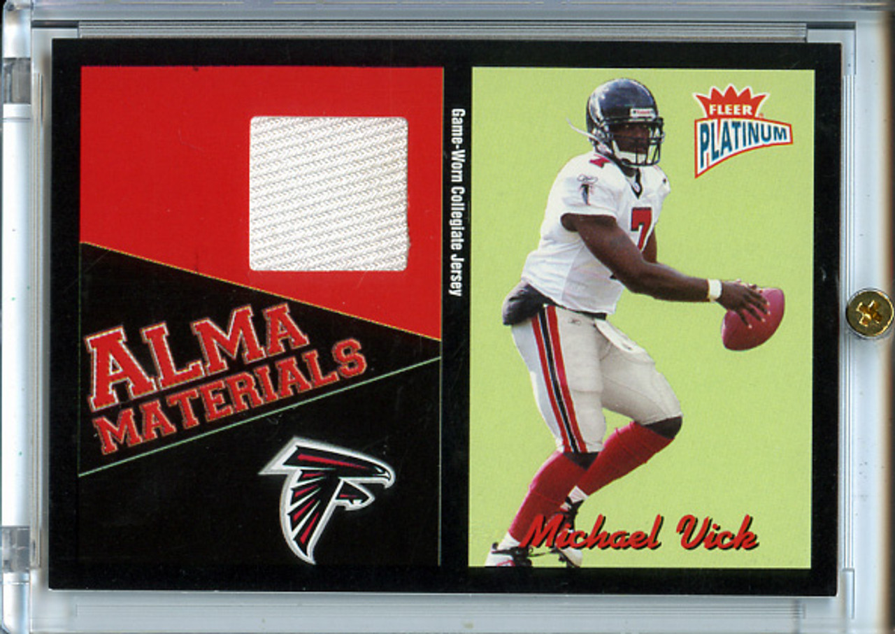 Michael Vick 2003 Platinum, Alma Materials #AM-MV (1)