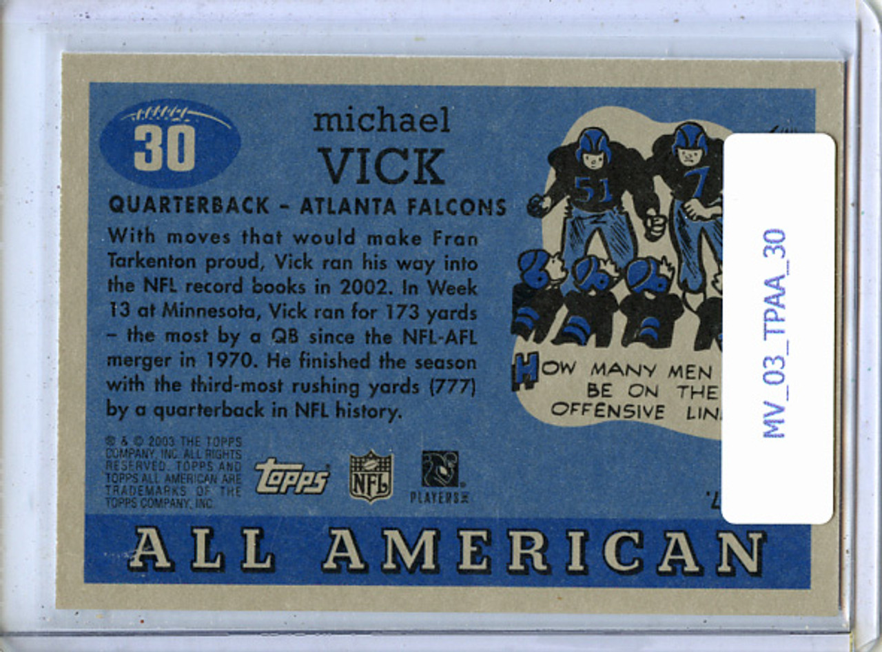 Michael Vick 2003 Topps All American #30