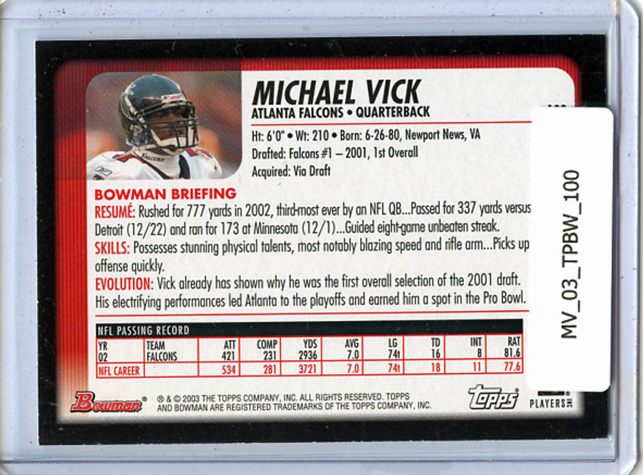 Michael Vick 2003 Bowman #100