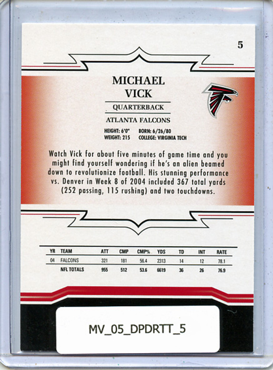 Michael Vick 2005 Donruss Throwback Threads #5