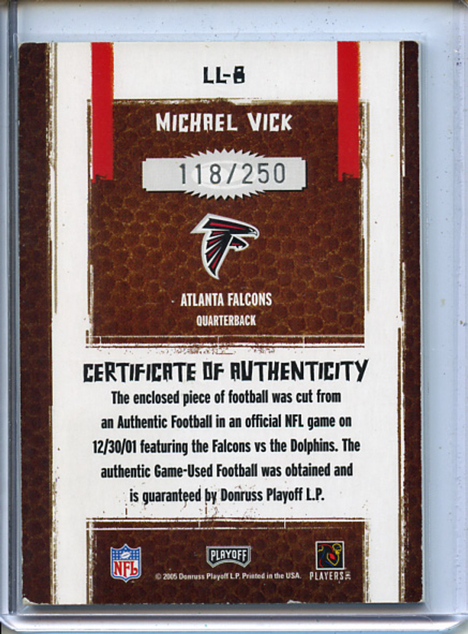Michael Vick 2005 Playoff Absolute, Leather #LL-8 (#118/250)
