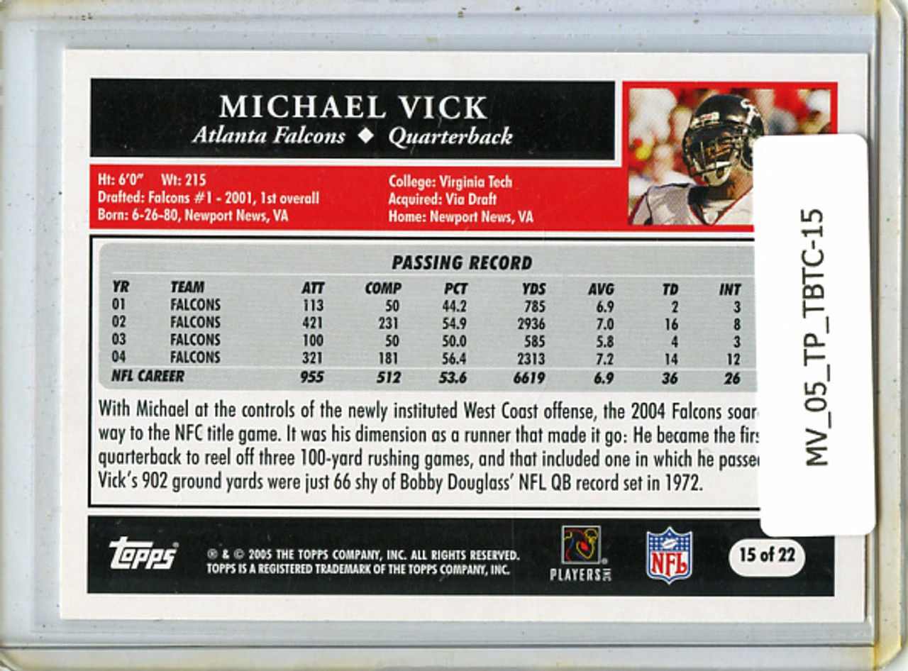 Michael Vick 2005 Topps, Turn Back the Clock #15