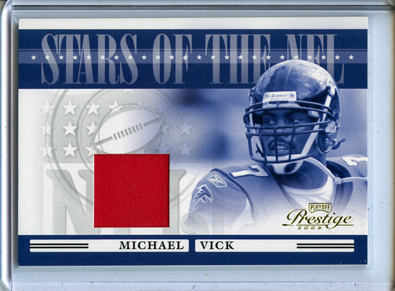 Michael Vick 2006 Playoff Prestige, Stars of the NFL Jerseys #NFL-2 (1)